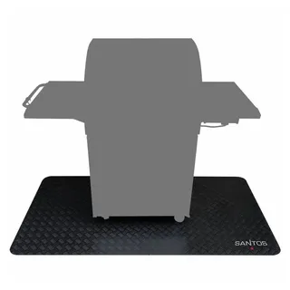 PROREGAL® Grill-Schutzhülle Grillmatte Bodenschutz 190 x 100 cm schwarz 100 cm x 190 cm