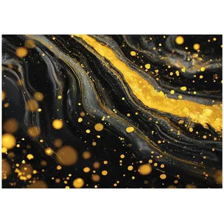 FOTOTAPETE Abstrakt Marmor Schwarz 350x250 cm