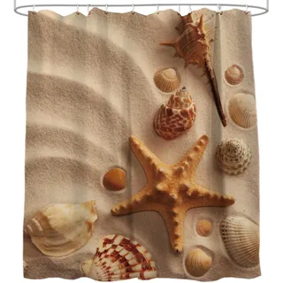 Sanilo Duschvorhang Sanibel 180 x 200 cm beige