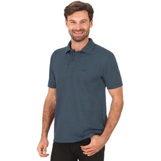 Trigema Poloshirt TRIGEMA Poloshirt DELUXE Piqué (1-tlg) blau XL