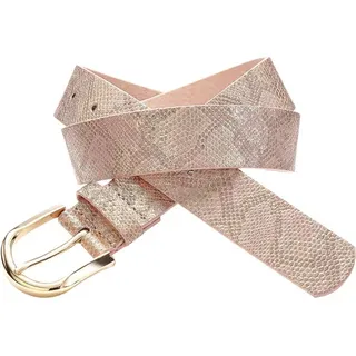LASCANA Damengürtel Lederimitat roségold 90