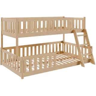Kids Collective Etagenbett Kids Collective 120 x 200 cm Kiefer massiv natur beige