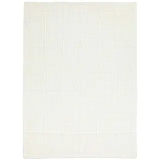 Marks & Spencer Babydecke aus Reiner Baumwolle – Leichte Gestrickte Netz‐Babydecke in Ivory, Einheitsgröße - Einheitsgröße