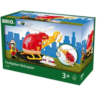 BRIO® Spielzeugeisenbahn-Lokomotive »Brio World Eisenbahn Hubschrauber Feuerwehr Hubschrauber 3 Teile 33797«