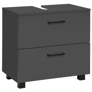 WELLTIME Waschbeckenunterschrank WELLTIME "Trento, verschiedene Ausführungen und Farben", grau (grau matt), B:60cm H:54cm T:35cm, Holzwerkstoff, MDF, Schränke, Waschbeckenunterschrank, Badmöbel, Breite 60 cm, Beckenunterschrank auf Füßen, Made in Germany