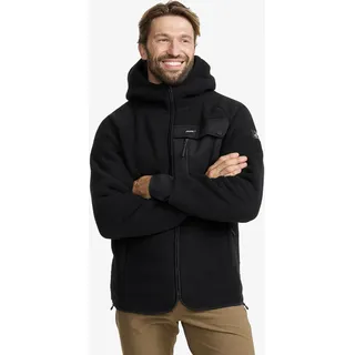 Sherpa Hoodie Herren Caviar, Größe:M - Herren > Oberteile > Fleece & Midlayers - Schwarz
