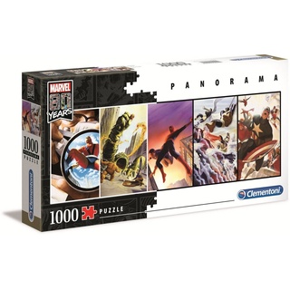 Clementoni® Puzzle 39546 Marvel 80 Jahre 1000 Teile Panorama Puzzle, 1000 Puzzleteile, 80 Jahre Edition bunt