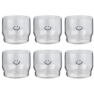 Butlers Trinkglas LOVELY Smile 6er-Set in Durchsichtig | Gr.: onesize