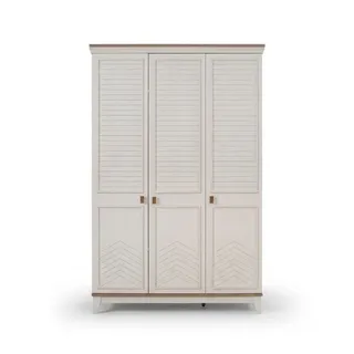 JV Möbel Kleiderschrank 54 x 213 x 140 cm Weiß