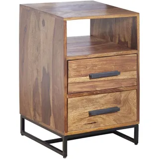 KADIMA DESIGN Nachtschrank 40 x 35 x 66 cm Braun