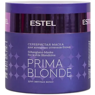 Estel Prima Blonde Silver Maske für kalte Blondtöne 300 ml. stellt beschädigte Haarstruktur wieder her, nährt, spendet Feuchtigkeit und stärkt das Haar über die gesamte Länge