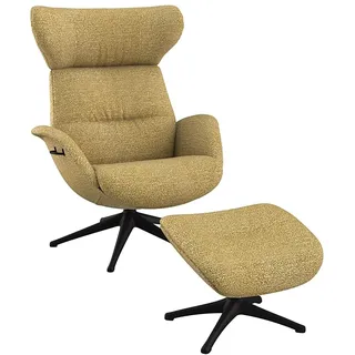 flexlux Relaxsessel FLEXLUX Polyester 90 x 107 x 89 cm Gelb mit Kopfteil