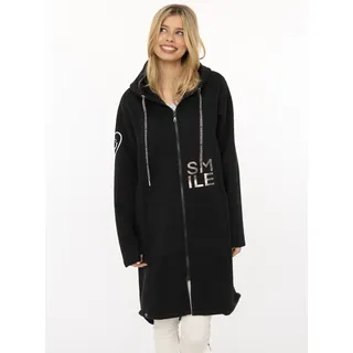 Zwillingsherz Hoodiemantel Damen mit Kapuze & Reißverschluss – Übergang Frühling Herbst - L-XL