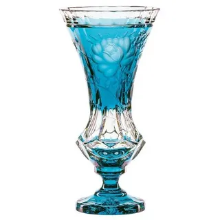 ARNSTADT KRISTALL Tischvase Vase Primerose azur (34 cm) - Kristallglas mundgeblasen · von Hand ges (1 St)