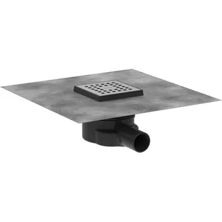 Hansgrohe RainDrain Point Punktablauf 100x100 Bodenablauf Edelstahl gebürstet