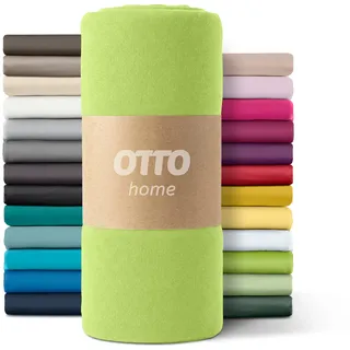 OTTO home Spannbettlaken Paprika Microfaser 160 x 200 cm grün