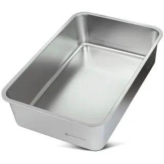 Schlitzohr Katzentoilette Lotte XXL 60x40x15 cm Silber