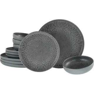 CreaTable Uno Volcano Tafelservice 12-tlg. grau