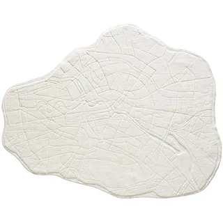 benuta Pop Waschbarer Kurzflor Teppich Pam Cream 160x200 cm - Moderner Kurzflor-Teppich für Wohnzimmer