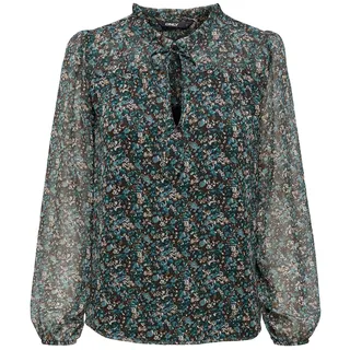 Only Bluse Ditsy, - Braun,Weiß,Grün - XS