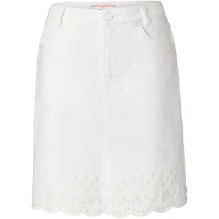 Tchibo - Jeansrock mit Stickerei - Damen - Gr. 38 - weiß