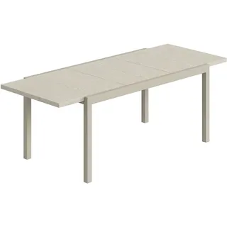 Outsunny Gartentisch Ausziehbar 154/214 x 85 x 75 cm Hellgrau