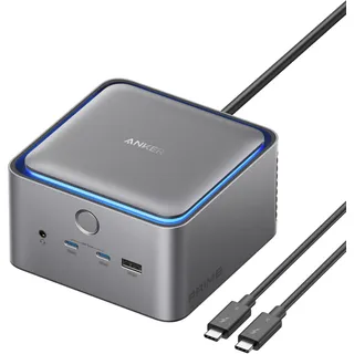 Anker Prime 14-in-1 DockingStation max. 140W 8K Tunderbolt 5 Dual Display PD LED Kühlsystem (A83B53A1)