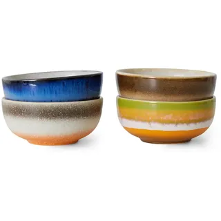 HKliving - 70's Schale, XS Bowls, Ø 8,3 cm, sierra (4er-Set)