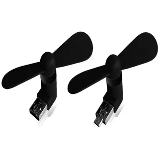 Xlayer Colour Line Mini USB-Ventilator Schwarz