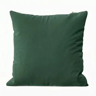 Wolkenfeld Kissenbezug 80x80 Baumwolle Reforcè Oeko-TEX – Kopfkissenbezug 80x80 Mit Verdecktem Reißverschluss – Atmungsaktive Kissenhülle, Hautfreundlich & Pflegeleicht – Wald Grun