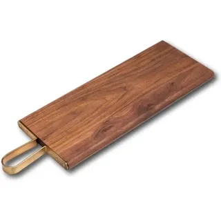 Doppel-Pistolen Nussbaum-Schneidebrett (mit langem Griff) 180*450*20mm