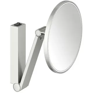 Keuco, Kosmetikspiegel, iLook move Miroir de soins de beauté, éclairé, rond, avec interrupteur à bascule, 1 couleur de