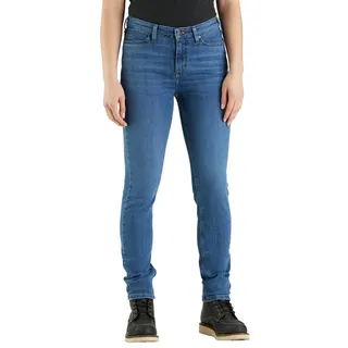 Carhartt Damen 104976 Rugged Flex® Slim Fit Tapered Jeans, Laurel, 48 Kurz - 44 Kurz