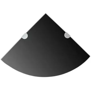 vidaXL Eckregal 2 Stk. 35 x 35 x 1 cm Schwarz