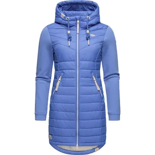 Ragwear Damen, Übergangsjacke leichte Jacke lang mit Kapuze Lucinda Long II Intl Blue24 Gr. 5XL - 5XL