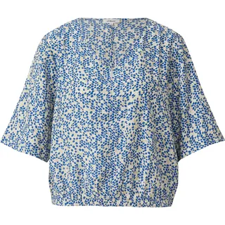 s.Oliver Strukturierte Bluse im O-Shape Blau 46