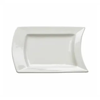 Maxwell & Williams Speiseteller Sway Eckig 15 cm weiß