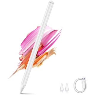 OBERSTER Tablet Stift Kompatibel für iPad mit Tastenschalter, Stylus Pen mit Neigungsspitze, Magnetischer Stylus Pencil Kompatibel für iPad 6/7/8, Pro 11"/12.9", Air 3/4/5, Mini 5/6