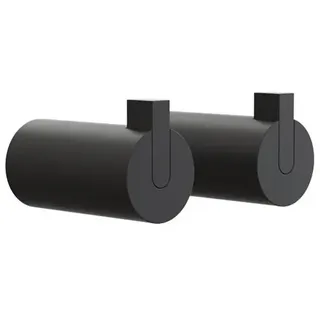 Frost - Nova 2 Wandhaken, Ø 16 x T 27 mm, schwarz (2er-Set)