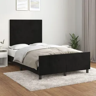 vidaXL Bettgestell 120 x 200 cm Schwarz