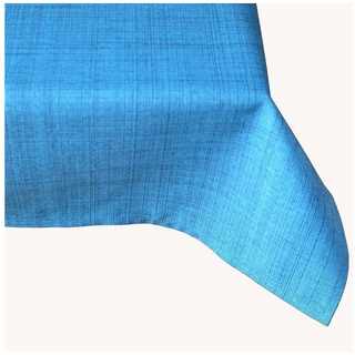 TextilDepot24 Gartentischdecke Outdoor Tischwäsche wetterbeständig für Draussen und Drinnen, meliert blau eckig - 160 cm x 130 cm