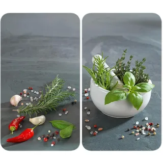 Wenko Herdabdeckplatte Universal Mod. Kräuterküche 30 x 52 cm mehrfarbig