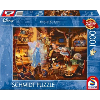 Schmidt Spiele Puzzle 1000 Teile Puzzle Thomas Kinkade Disney Geppettos Pinocchio 57526, Puzzleteile