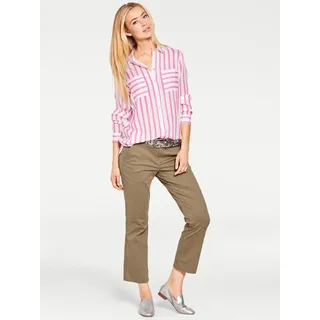 Heine Streifenbluse pink 34