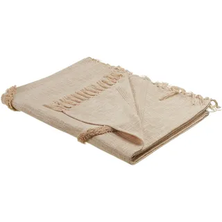Beliani Jaunpur Kuscheldecke 130 x 180 cm Beige