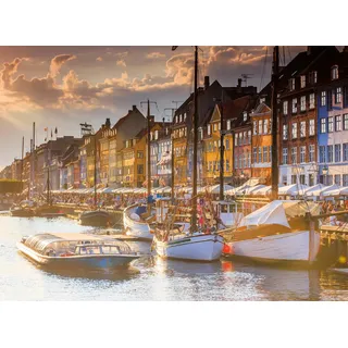 Ravensburger Erwachsenenpuzzle 500 Teile - Sonnenuntergang in Kopenhagen