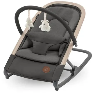 Maxi-Cosi Kori 2-in-1-Babywippe mit Spielzeugbogen, 0-15kg, Beyond Graphite | 0–2 Jahre, 3 mit einer Hand einstellbare Liegepositionen, Easy-in-Gurt, Leicht und Kompakt