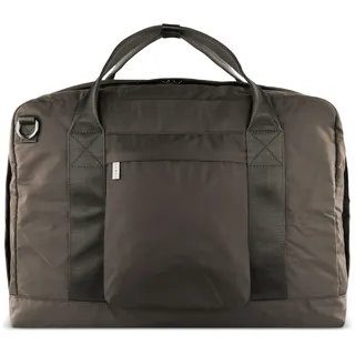 bugatti Elia Herren-Businesstasche aus Nylon, faltbare Aktentasche mit Laptopfach ca. 15", braun - M