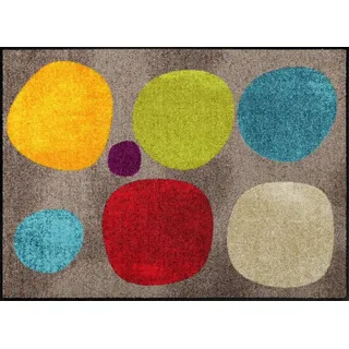 Salonloewe Fußmatte Fußmatte "Broken Dots", eckig, Höhe: 7 mm, gemustert bunt 60 cm x 85 cm x 7 mm