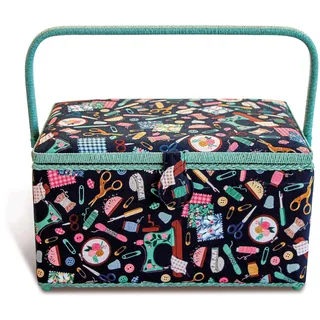 Prym 612064 Sewing basket, Mehrfarbig Baumwolle,